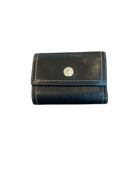 Coach Chelsea Credit Card Black Trifold Wallet READ